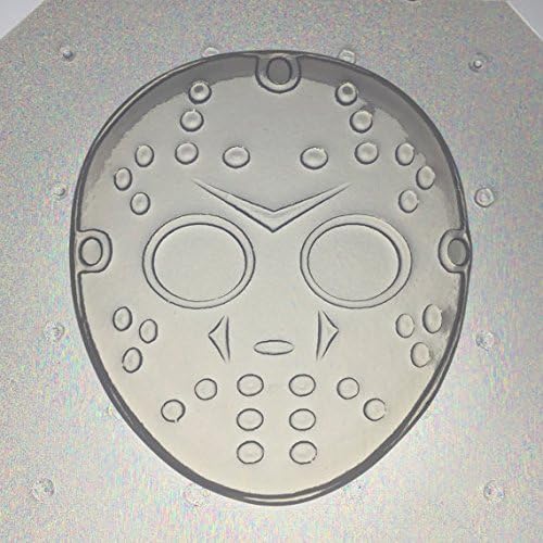 Flexible Soap or Chocolate Mold Jason Mask 3" x 1/2" deep
