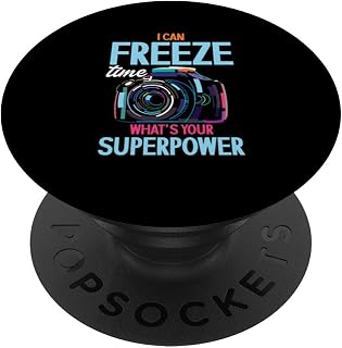 I Can Freeze Time | Camera Photography | Photographer PopSockets Adhesive PopGrip