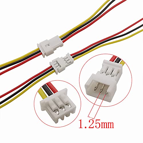 Micro JST 1.25 Cable Conectores 3 Pin 40 pcs Kit miniatura 3