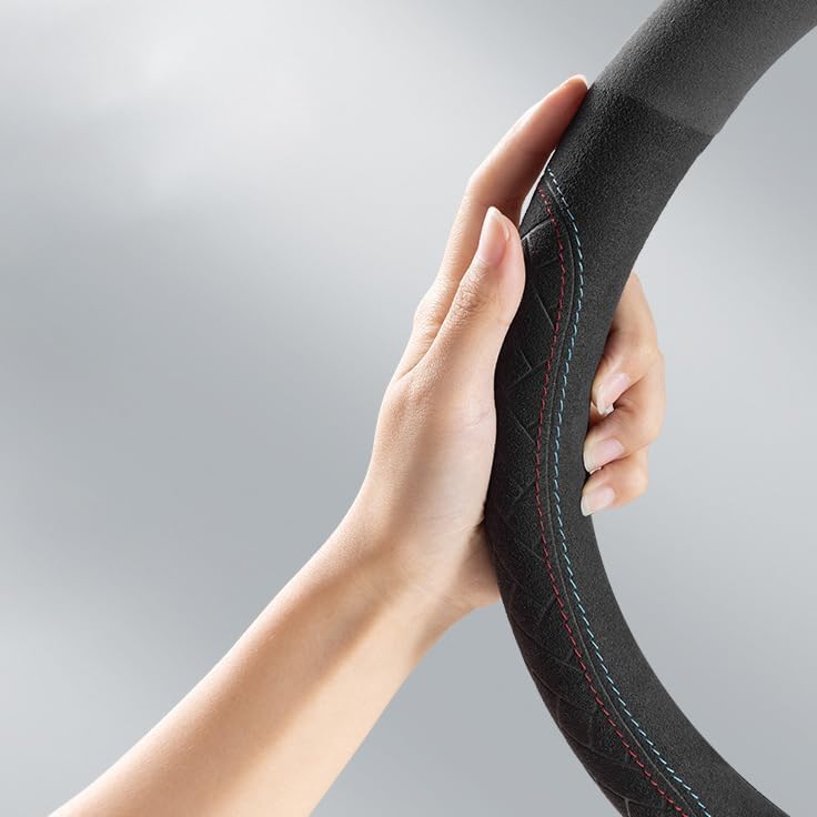 Car Steering Wheel Cover Sport Leather for Nissan Sentra 2020 2021 2022 2023 2024, Car Wheel Cover Protector Breathable Anti Slip, Car Interior Accessories,D