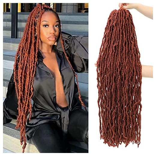 Karida Soft Locs 36 Inch Crochet Hair 5Packs Faux Locs Crochet Hair Pre Looped Synthetic Curly Soft Faux Locs Crochet Hair Extension Goddess Locs Crochet Braids (36 Inch (Pack of 5), 350#)