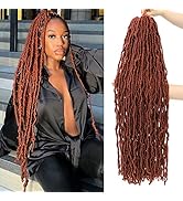 Soft Locs 36 Inch Crochet Hair 5Packs Faux Locs Crochet Braids Hair Pre Looped Synthetic Curly So...