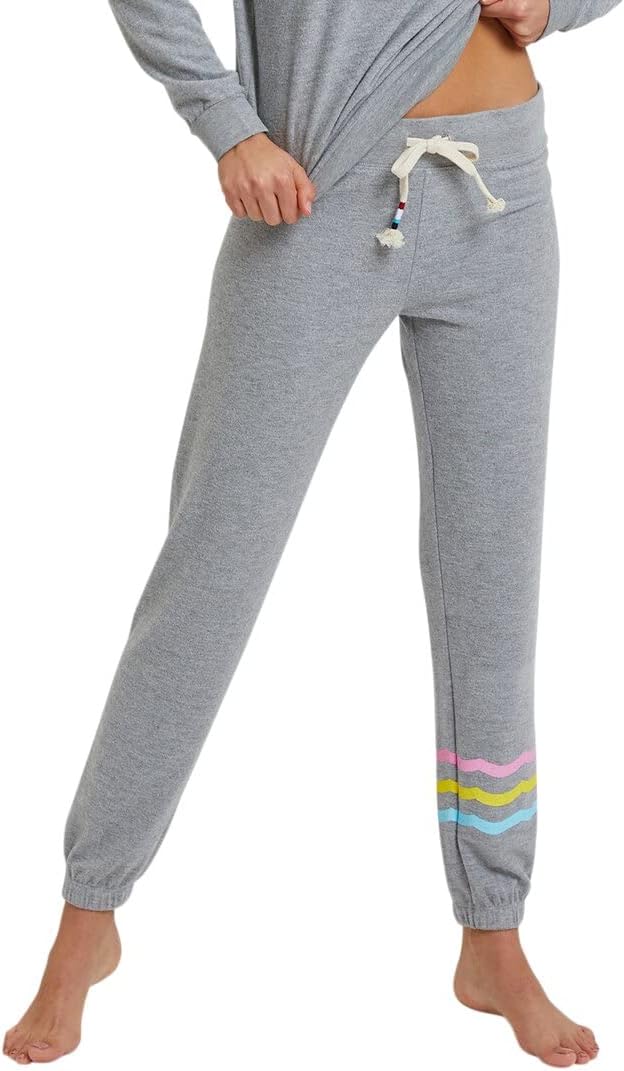 Sol Angeles Womens Waves Hacci Slim Jogger, S