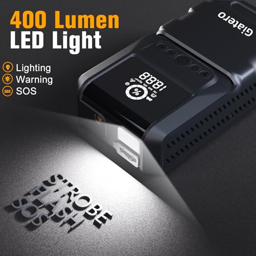 image for Giatero Q13 4000A Portable Car Jump Starter with Air Compressor 150PSI