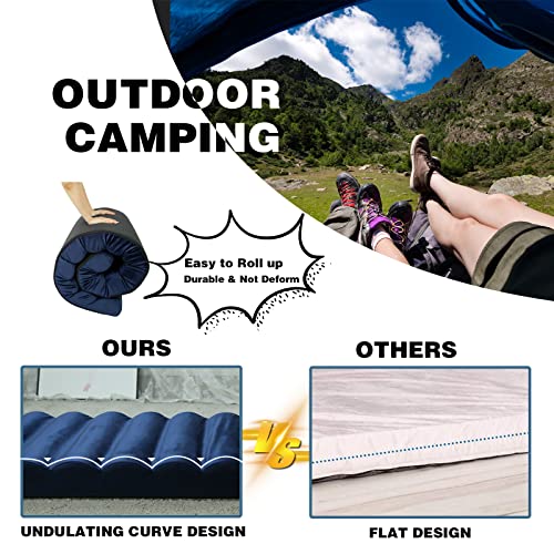 MeMoreCool Wave-Shaped Memory Foam Camping Mattress #TOP14