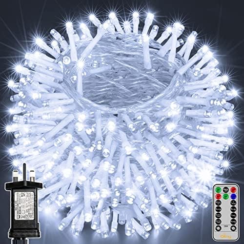 Ollny Christmas Tree Fairy Lights - 40m 400LED Outdoor Christmas Decorations Indoor Xmas Gifts Lights with 8 Modes/Timer Outside String Lights Mains Powered for Bedroom/Garden/Window/Garland/Door/Wall