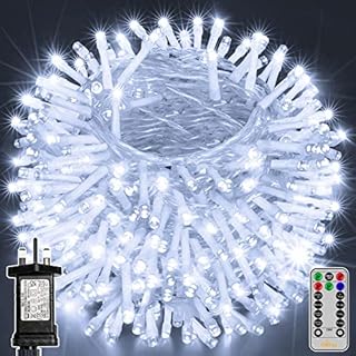 Ollny Christmas Tree Fairy Lights - 40m 400LED Outdoor Christmas Decorations Indoor Xmas Gifts Lights with 8 Modes/Timer Outside String Lights Mains Powered for Bedroom/Garden/Window/Garland/Door/Wall