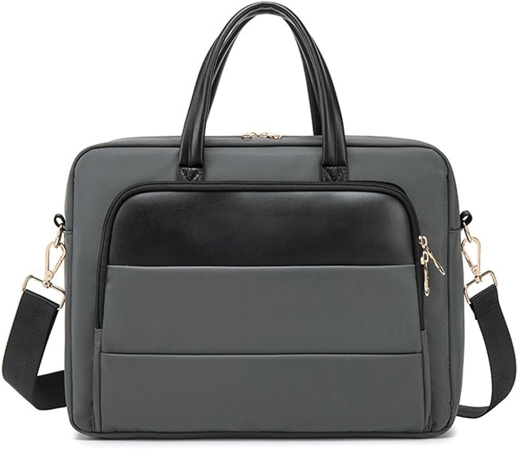 Laptop Bag Ladies PU Polyester Laptop Bag Stylish Briefcase Backpack for Travel Office(Red)