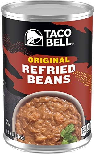 Taco Bell Original Refried Beans, 1 Pound (Pack Of 12)