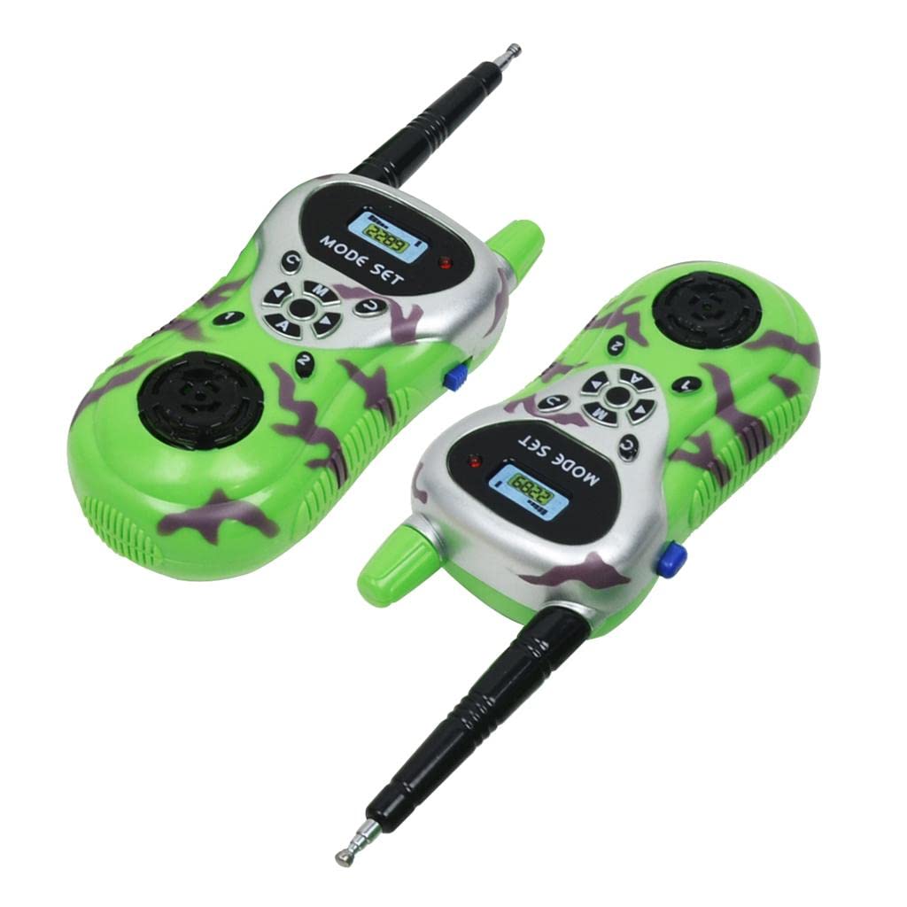 SYDL 2X Green Color Electronic Walkie Talkie, Kids Outdoor Communication Toy, Two Way Radio| Other Educational Toys| Educational - Image 2 thumbnail