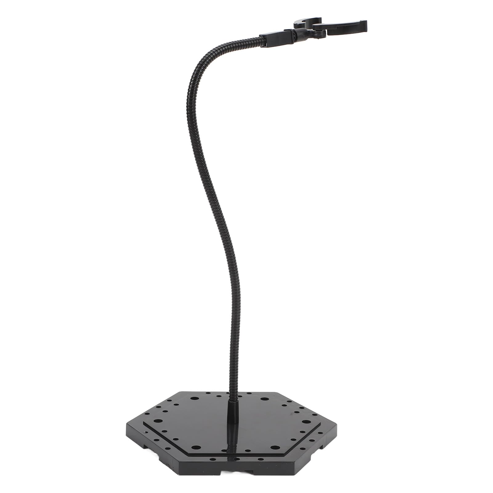 VGEBY Supporto per action figure, supporto per esposizione di figure di bambole in acciaio inossidabile ABS, supporto per modello stop motion per bambole da 6 pollici (nero)