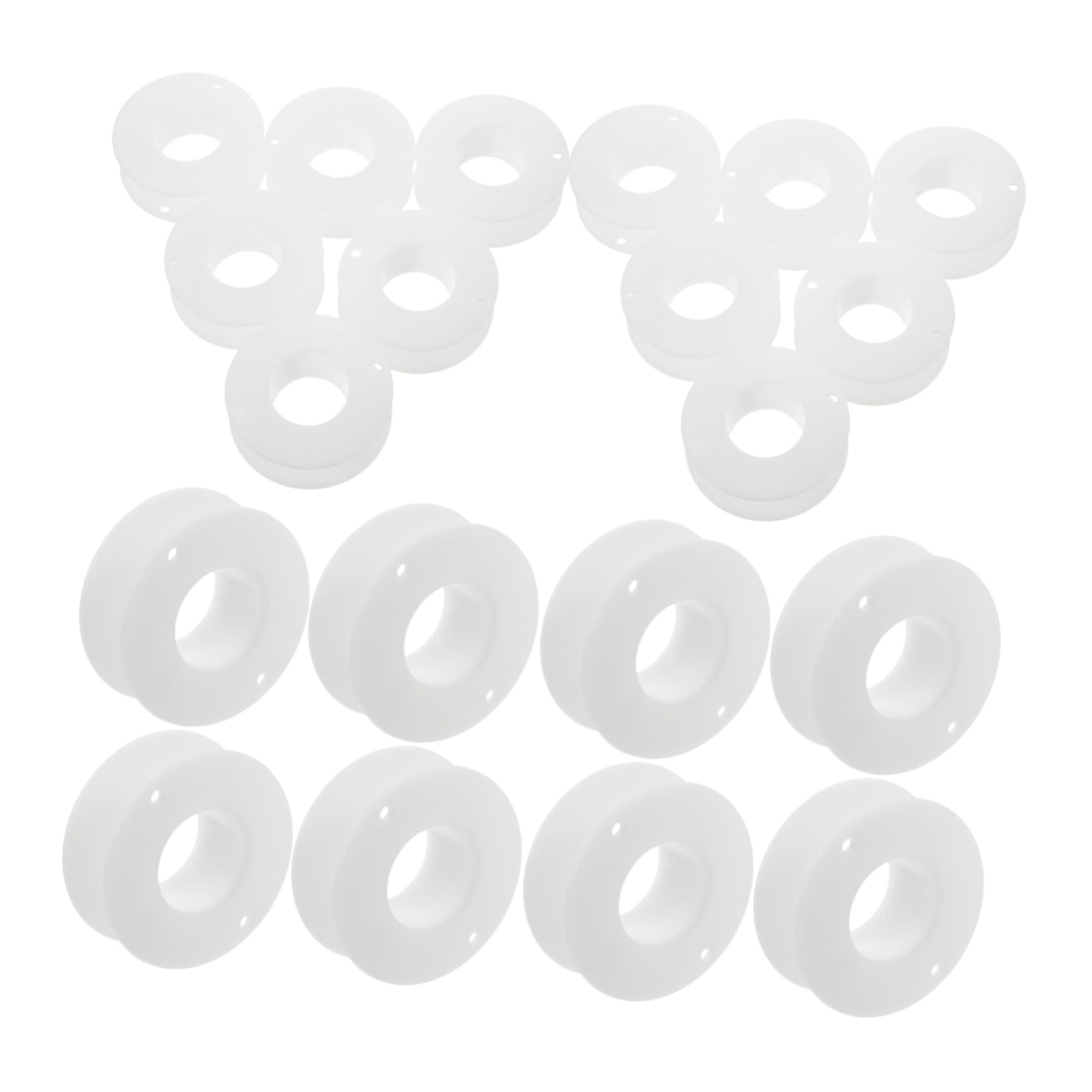 Mikikit 20pcs Outdoor Extension Cord Holder Portable Plastic Wire Reel for Organized Storage Compact Winding Spools for Efficient Workspace and Tangle Wires for Home and Travel Use