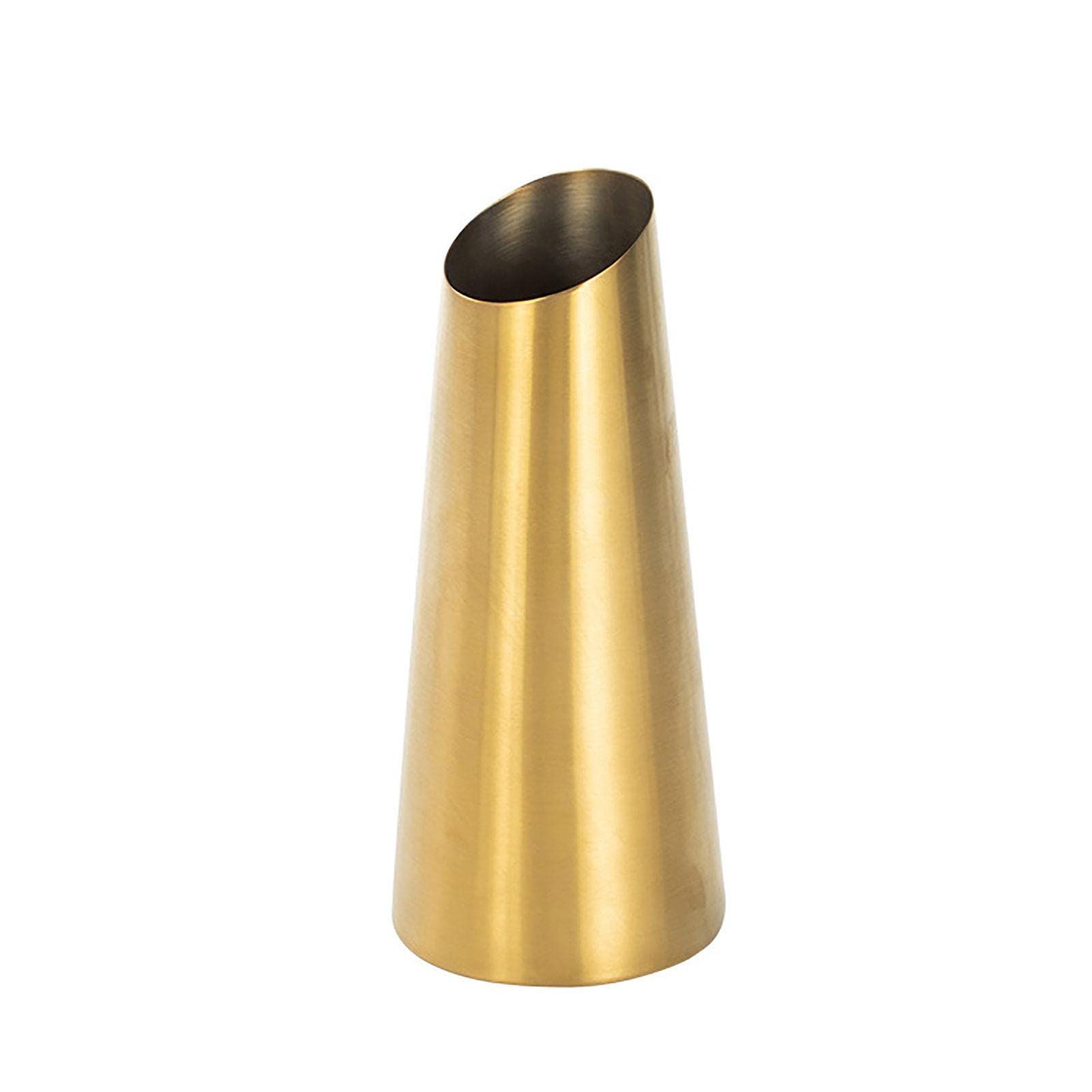 Grand vase créatif doré pour décoration d'intérieur moderne et antirouille