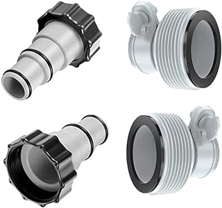 Pool Pump Hose Connector, 4PCS 2 Types Pool Hose Adapter, Pool Hose Adapter Pumps,Replacement Hose Adapters,Hose Conversion Adapters Pool Replacement Hose Adapter Parts A and B for Swimming Pool