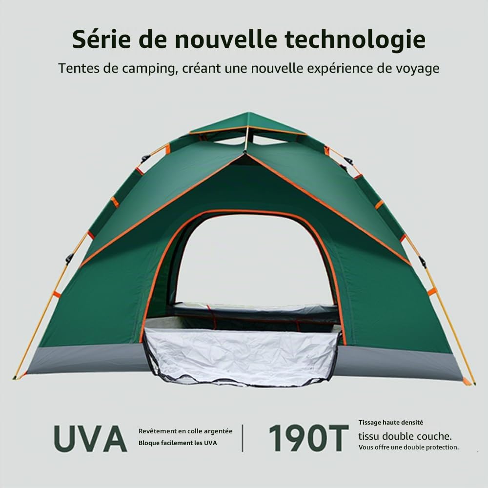 Tente dôme légère Utensy pour 2 personnes, étanche, automatique, avec montage rapide, pour le camping, les festivals et les voyages