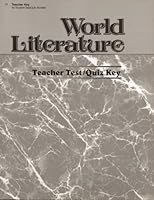 World Literature - A Beka Book (Teacher Test/ Quiz Key B001IYM4S8 Book Cover