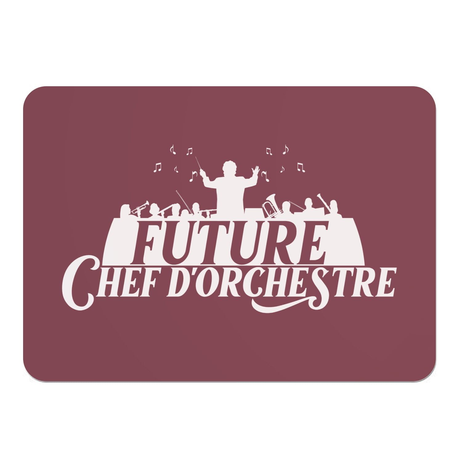 Sets de table en liège rouge grand format pour repas en musique en famille
