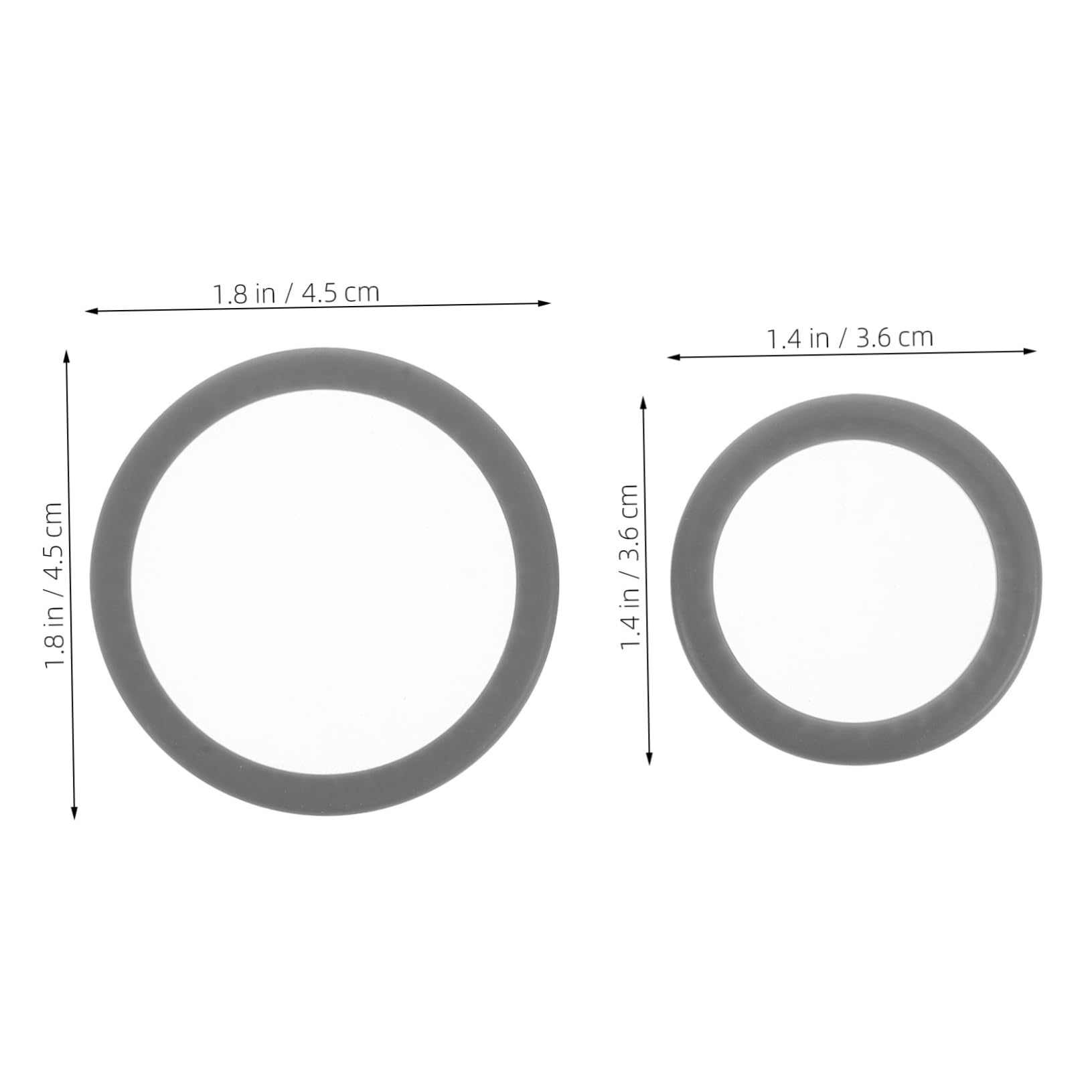 GOOHOCHY Pediatric Non-medical Non-medical Non-medical Stethoscope Spare Parts Kit 2pcs Diaphragm Replacement Earpiece Set