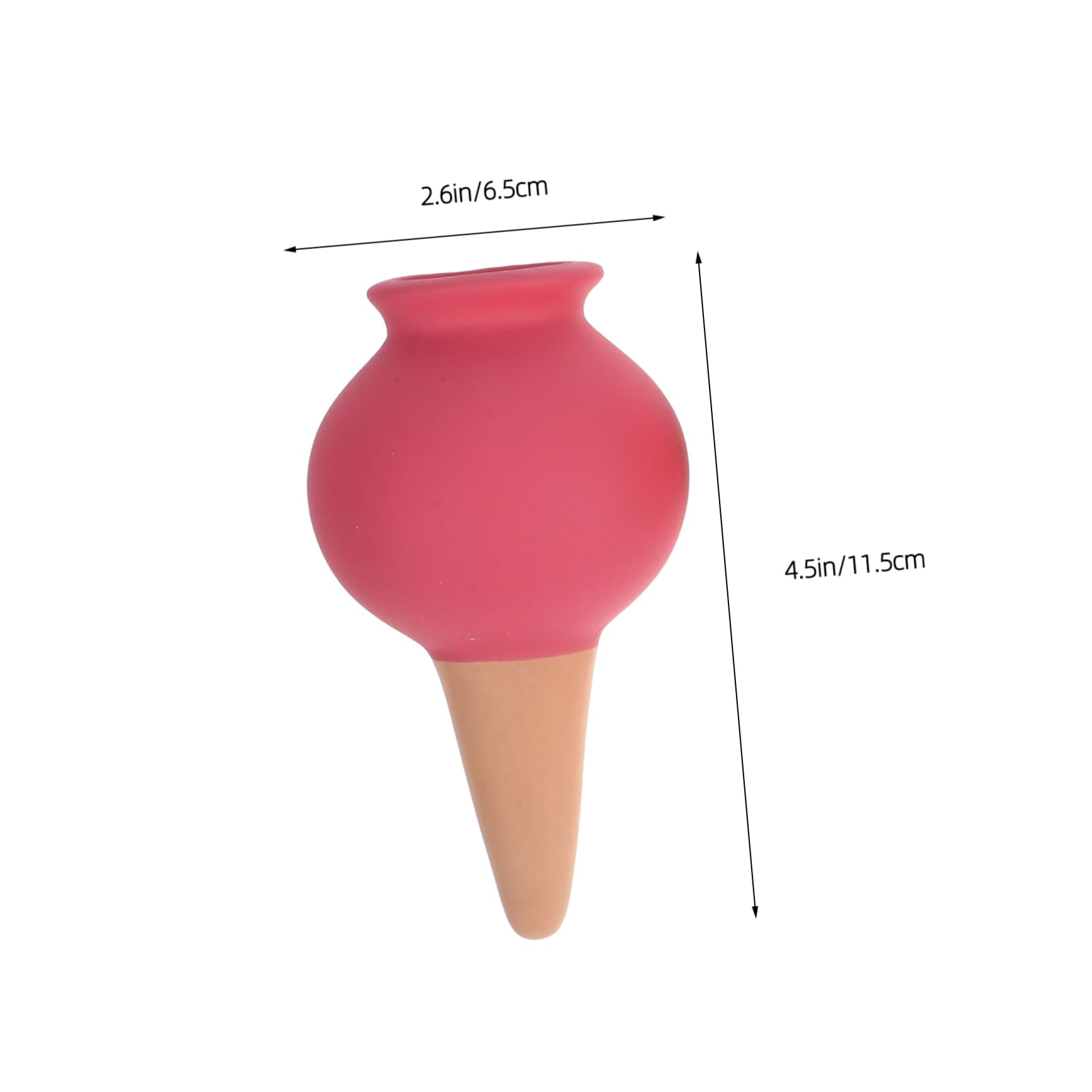 Toddmomy Irrigatore Automatico per Piante 4 Pezzi in Ceramica Rossa