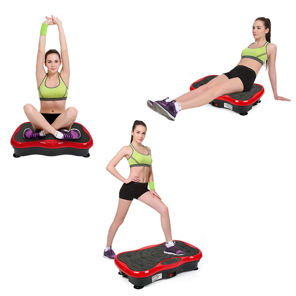 Piattaforma massaggiante Portatile per Macchina Vibrante per Il Corpo, Audio Bluetooth, carico Massimo 264 libbre, per Allenamento aerobico in casa e in Palestra