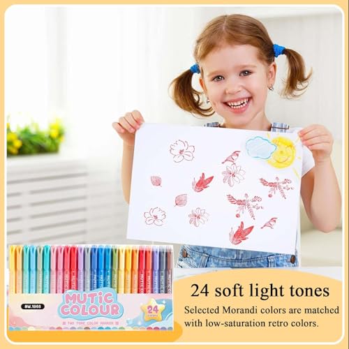 Surligneur double pointe à séchage rapide | Pack de 24 pour des notes nettes