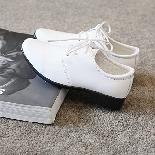 Shoes Boys Solid Color British Perform Baby Student Toddler Leather Shoes Casual Children Rain Boots for Kids Size 23