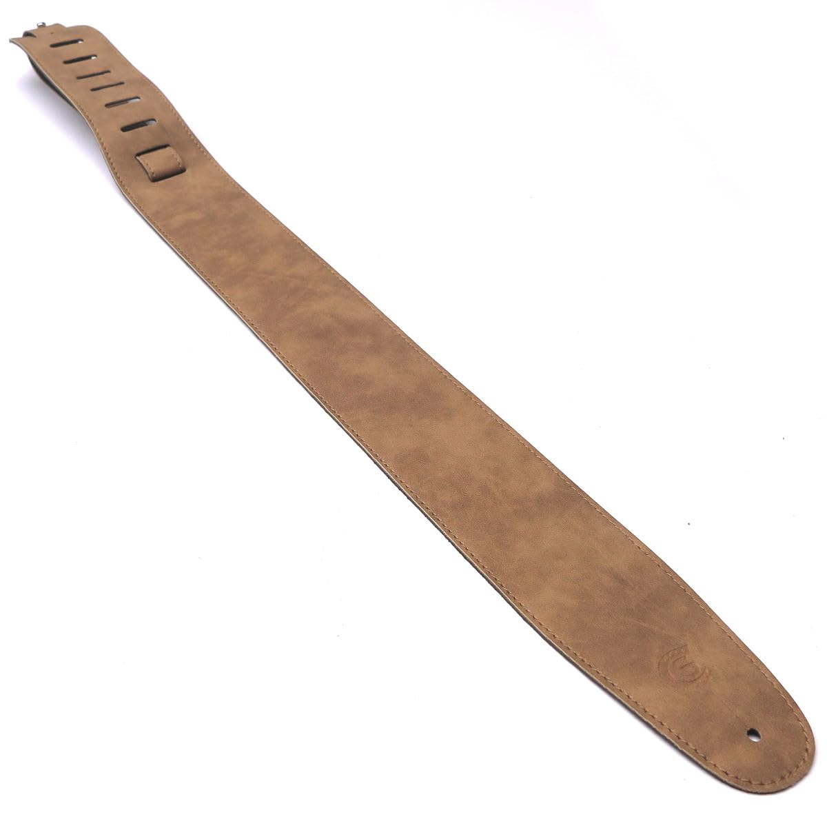 Custom Style Sangle guitare et basse 8 cm en cuir végétalien – Ergonomique, réglable – Produit artisanal T831