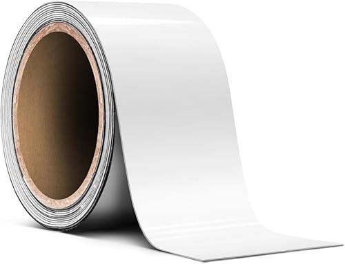 Miniatura 1 de VViViD Rollo de cinta adhesiva de vinilo blanco ultra brillante de liberación de aire (1 pulgada x 20 pies)