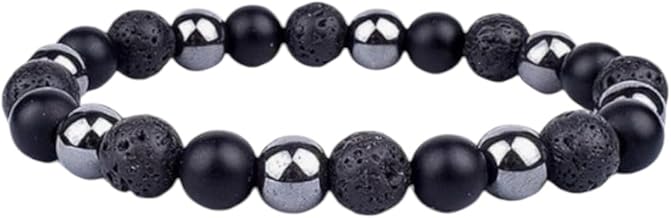 Generico Alchemy Men's Women's Elastic Bracelet Real Natural Stones Crystal Healing