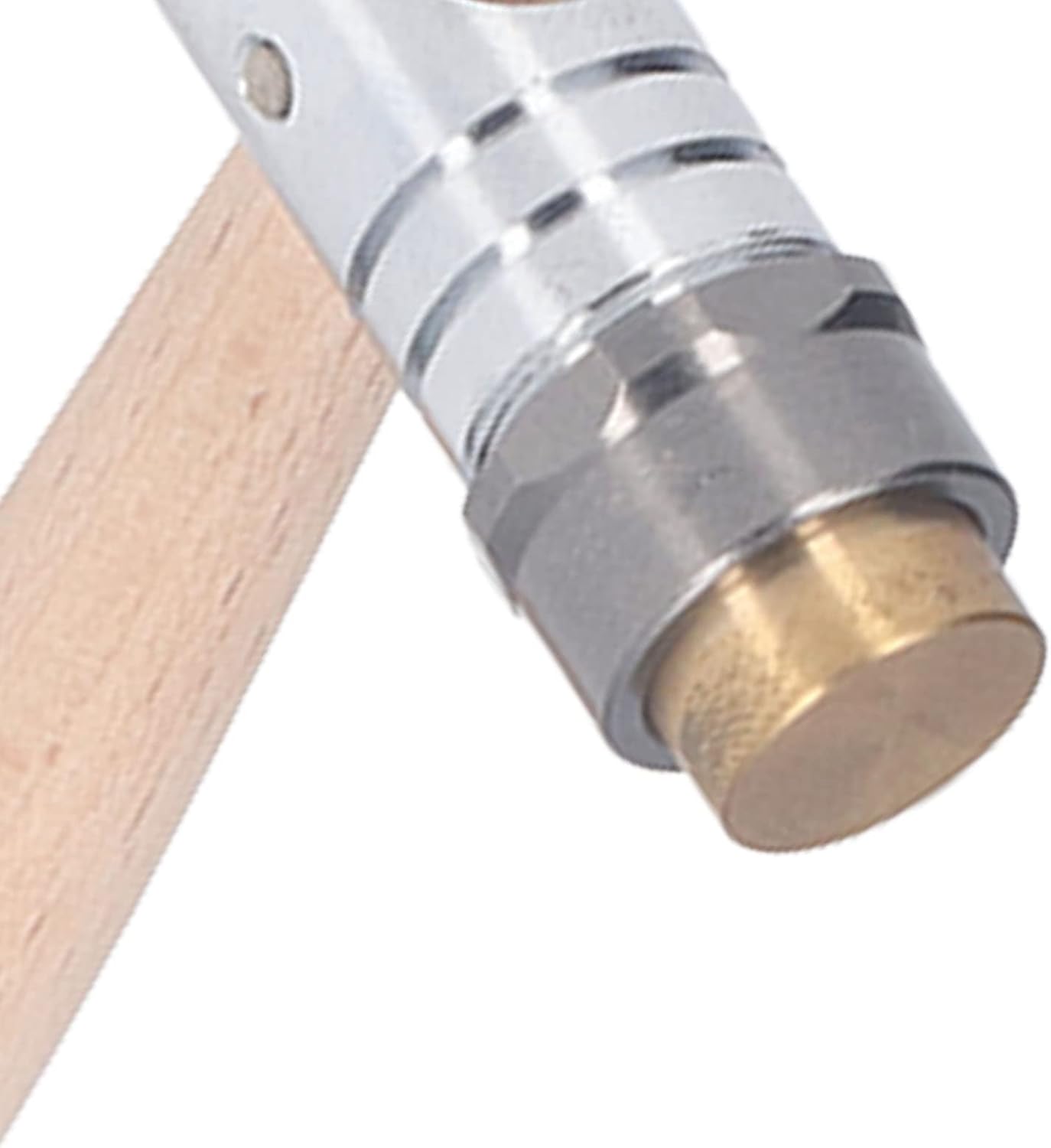 Double Headed Hammer for Jewelry Making and Watch Repair, Stainless Steel Hammer with Wood Handle, Scratch Dual Head Watchmaker Tool for DIY Projects, Leather Crafting an