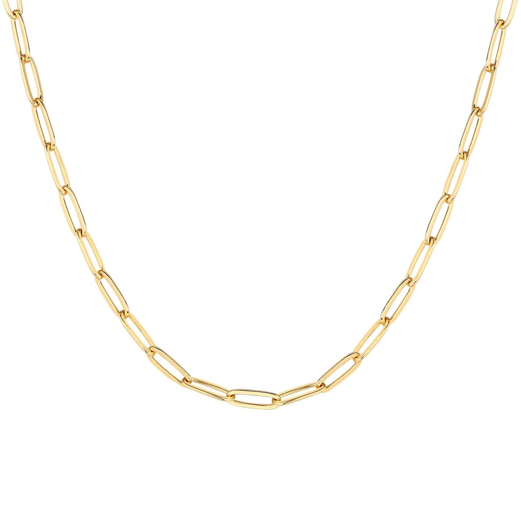 PAVOI Chain Necklace for Women, 14K Gold Plated Adjustable Layering Chain