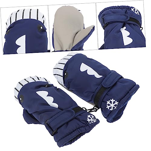 GANAZONO 1 Par luvas luva esportiva infantil luva adolescente luva ajustável luva quente ao ar livre