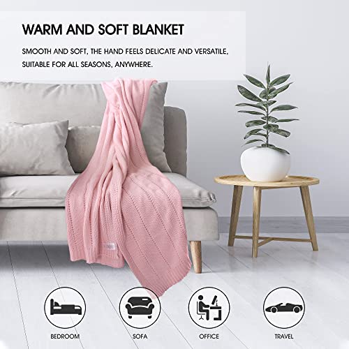 Vhorate Throw Blanket For Couch Sofa Bed Chair, 50" X 60" Super Soft Cozy Living Room Knitted Blanket, Comfy Lightweight Warm All Seasons For Women Men And Kids #TOP3