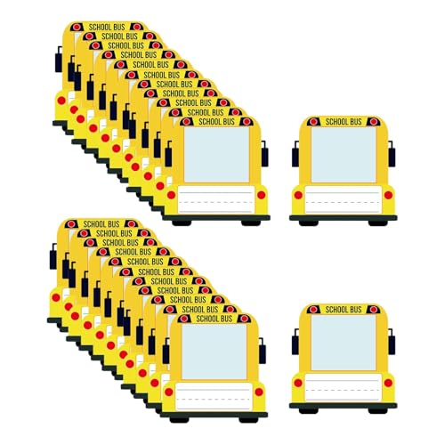 STARTIST 24 個入り デスク用子供用フォトネームプレート、デスクネームタグ、スクールバス掲示板デコレーション、写真スペースラベルステッカー付き