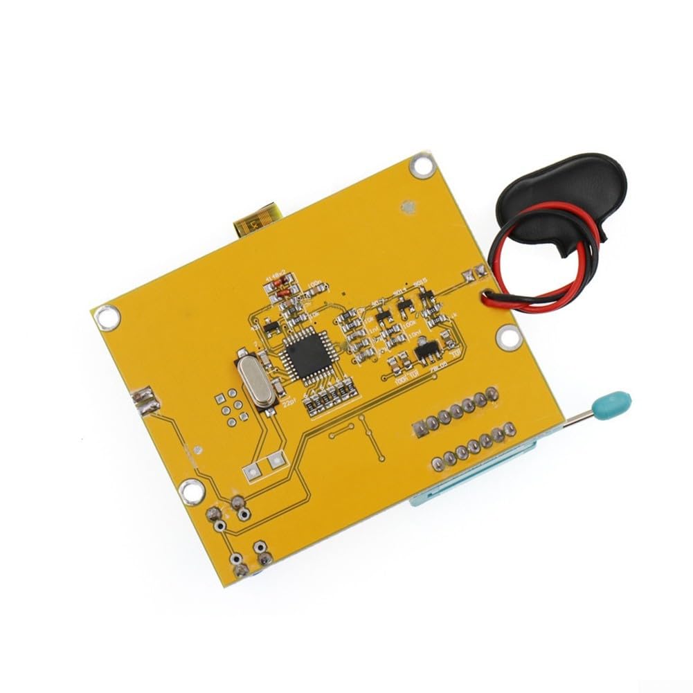 LCR-T4 Graphical Transistor Tester with 12864 LCD, ESR Meter Diode MOSFET Capacitor Inductor, Auto Component Analyzer NPN PNP SCR LED(battery buckle)