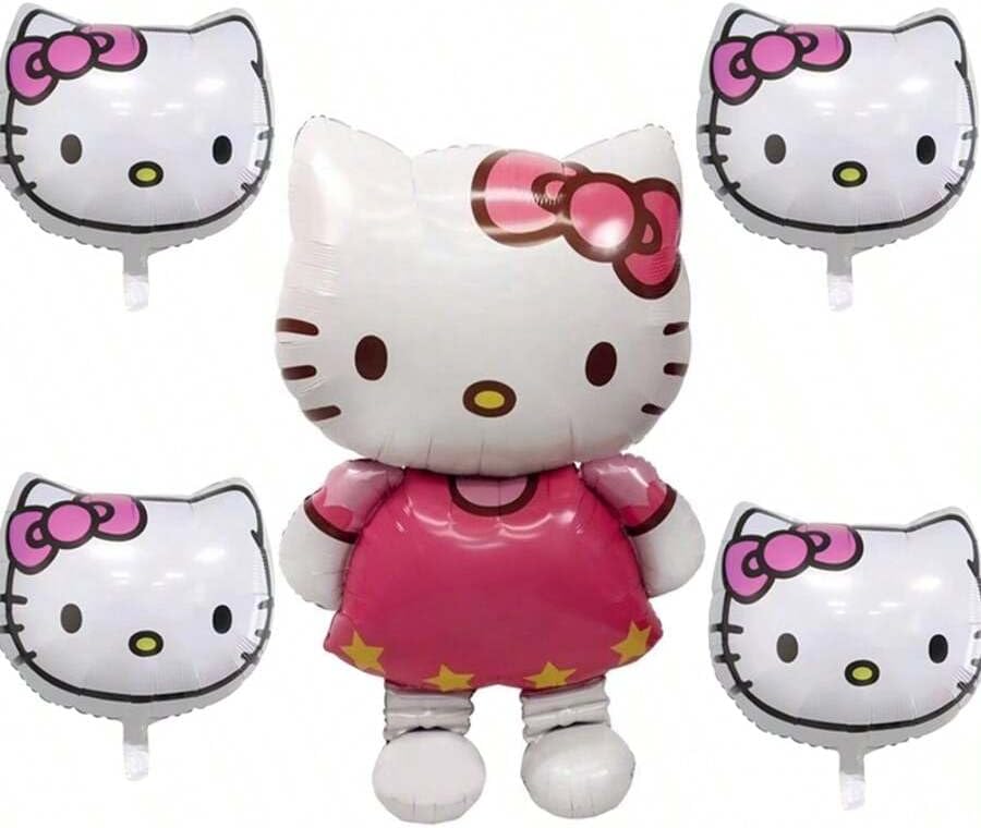 Kitty Balloons for Kitty Birthday Party Girls Birthday Party Balloons,Baby Shower Birthday Party Decorations (white)