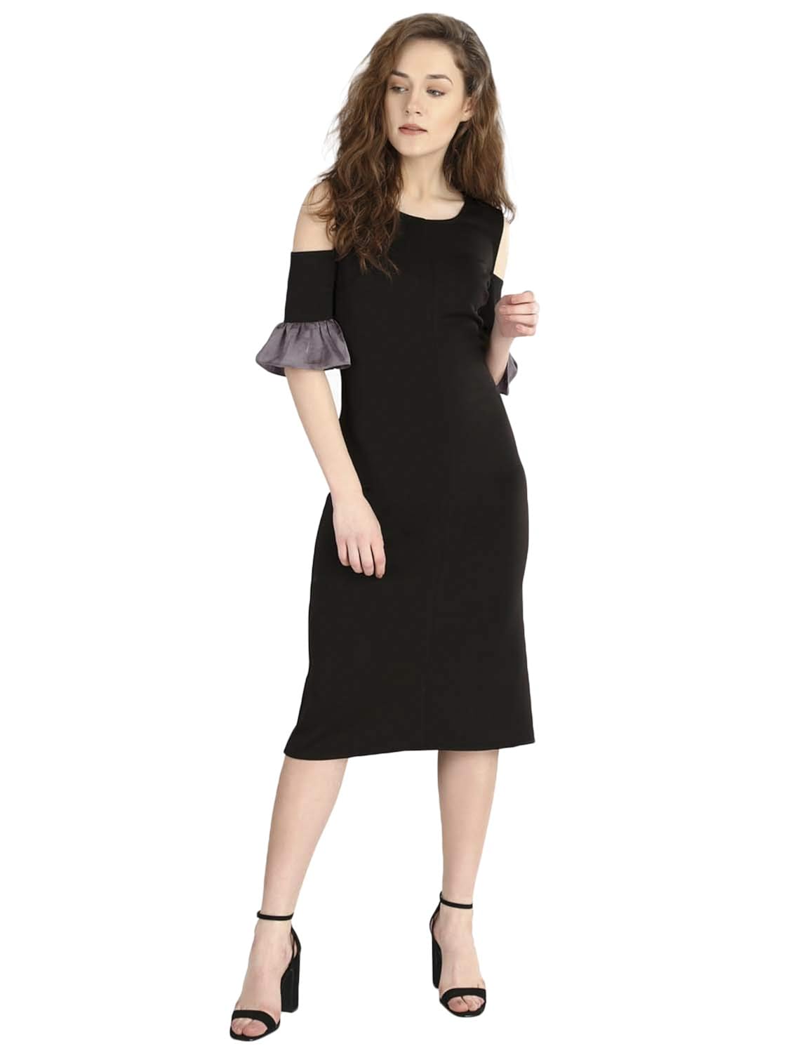 designer cold shoulder dresses