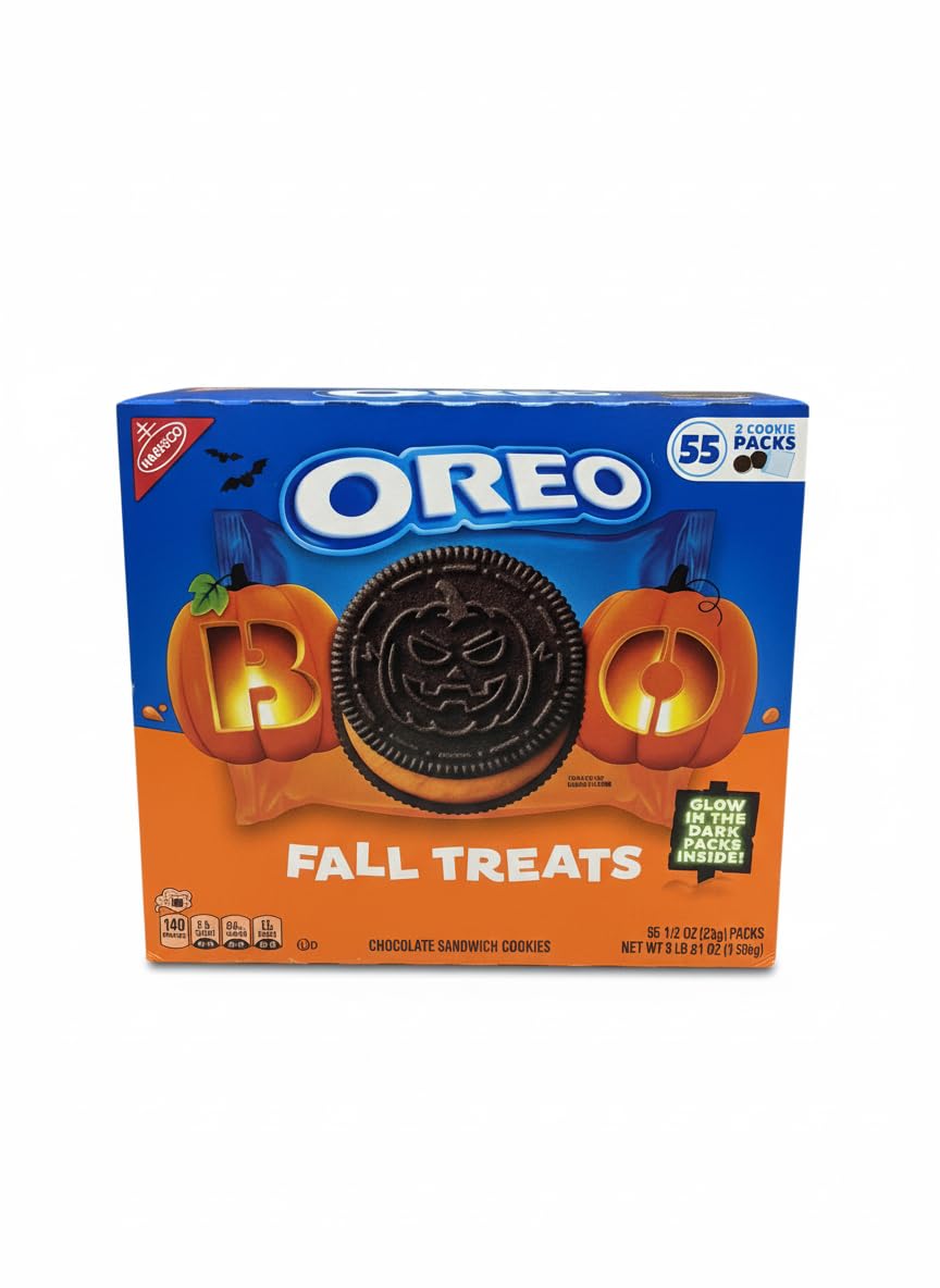 Amazon.com: OREO Boo! Halloween Orange Creme Chocolate Sandwich Cookies ...