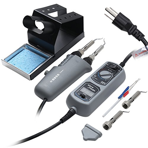 938D Portable Hot Tweezers Mini Soldering Station for BGA SMD Repairing Tweezers Iron