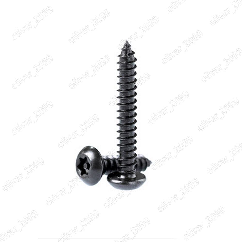 Black 304 Stainless Steel Pin Tamper Torx Button Head Self Tapping Screws (M4.2 x 13mm,100)