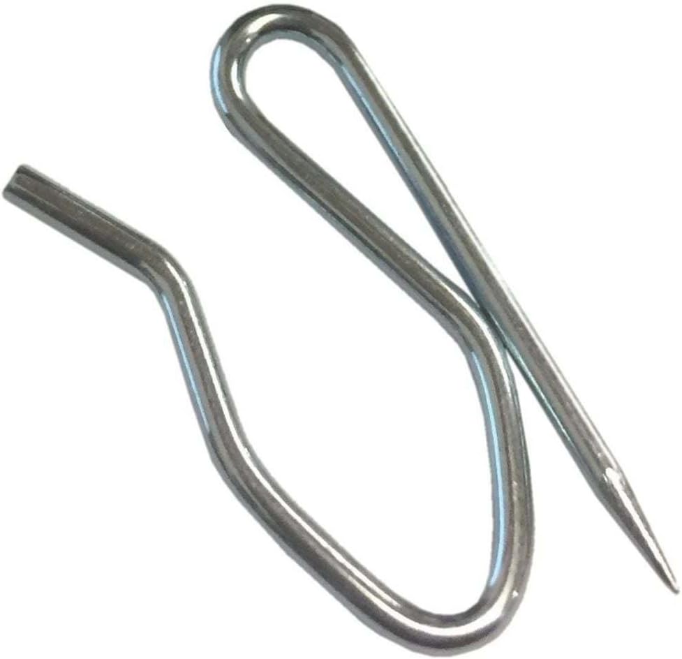 25pcs Deep Pinch Pleat Prong Galvanised Curtain Tape Hooks - Metal Drapery Pins for Windows, Doors & Shower
