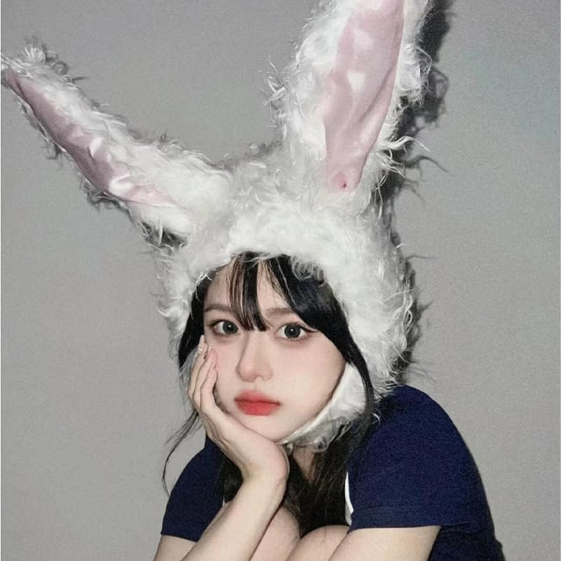 Amazon.co.jp: うさぎ かぶりもの 兎 被り物 ふわふわ うさぎ コスプレ