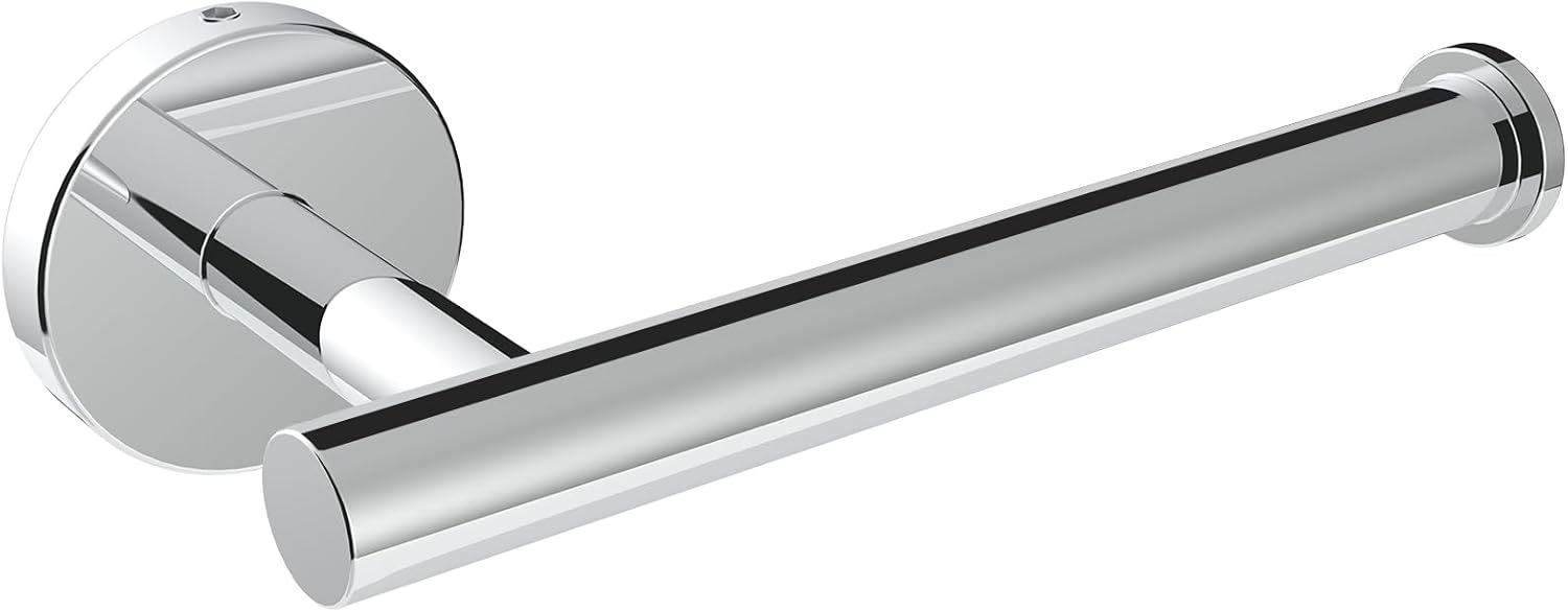 SetSail Toilet Paper Holder Screw-in Bathroom Toilet Paper Roll Holders Wall Mount Stainless Steel Tissue Holder for Bathroom Hardware Accessories Drill Hole, Mirror Silver