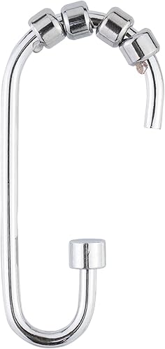 Miniatura 1 de Splash Home Rev - Ganchos decorativos para cortina de ducha, enrollables y de metal resistentes al óxido, para barra de baño y colgadores de