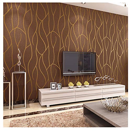 Blooming Wall Papel pintado de pared con textura de tela de ante en relieve vintage, 20.8 pulgadas = 57 pies cuadrados/rollo