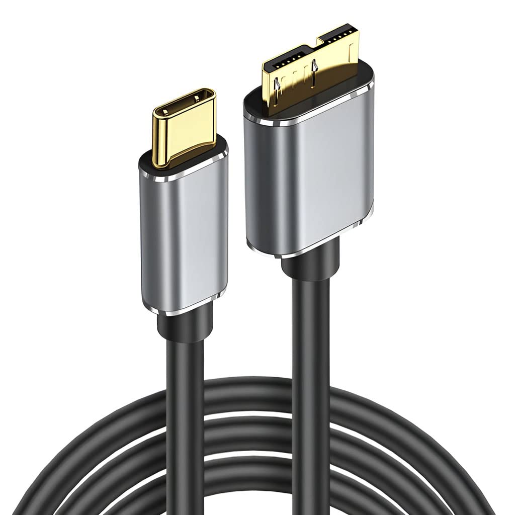 Verilux USB Type C to Micro B 3.0 Cable,0.5m/ 5Gbps External Hard Drive Cable Compatible with MacBook Pro/Air, Toshiba, WD External Hard Drive, Galaxy S8/S9/S10/S10+, My Passport Elements, Grey (B0B9XT2Q3N) Amazon Price History, Amazon Price Tracker