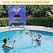 MegaNets 2-in-1 Poolside Basketball Hoop & Water Toss Set – Outdoor Sports Game for Adults & Family Pool Parties