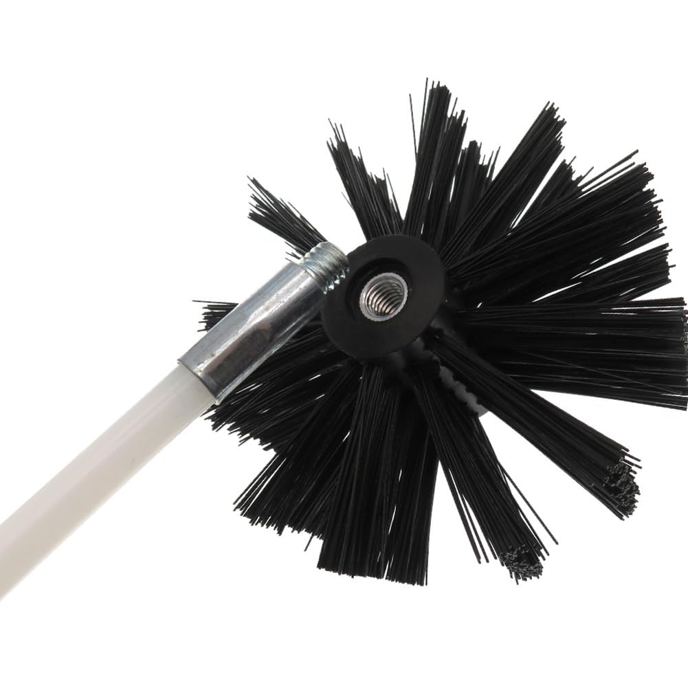 Spazzola flessibile per camino 150 mm con setole in nylon
