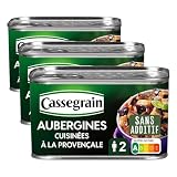 CASSEGRAIN - Aubergines Cuisinées à la Provençale - Aubergines & Tomates, Huile d'Olive Vi...