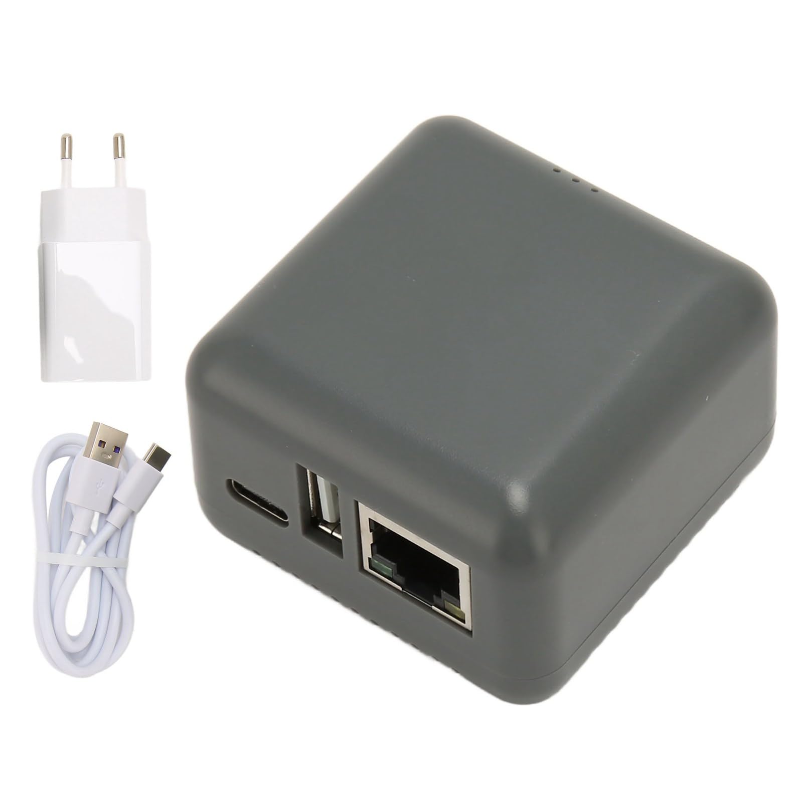 Server di Stampa per Computer Server di Stampa di Rete USB Plug And Play da 100-240 V Prestazioni Elevate Semplice per per la Casa (Spina Europea)